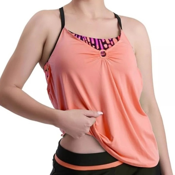 ZeroXspsur Sport Tankini Top Scallop size L - Picture 2 of 15